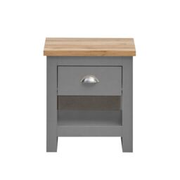 Lisbon 3 Piece Set 3 Door Wardrobe 2+2 Chest 1 Drw Bedside Light Grey - thumbnail 6