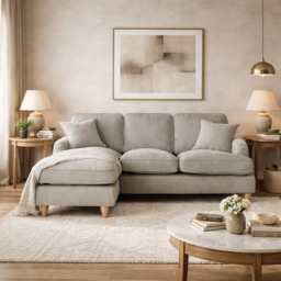 Left Hand Chaise Sofa Manhattan Putty The Great Sofa Company - Piper - Vienna - Arthur - Emeline - Swift - Morris - thumbnail 1