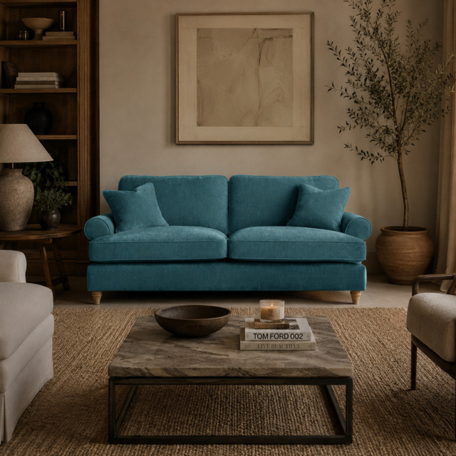 3 Seater Sofa Manhattan Emerald The Great Sofa Company - Victoria - Bromfield - Lola - Alfie - Mari - Longfellow - Duresta Style - image 1