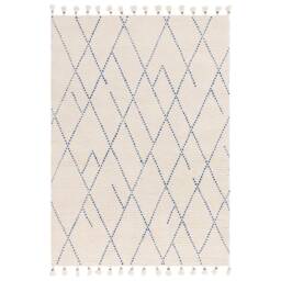 Nepal 160x230cm Cream/Blue Linear Rug Rug - thumbnail 2