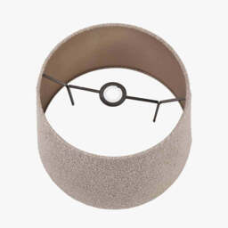 Martigues 50cm Taupe Boucle Tapered Lampshade - thumbnail 2