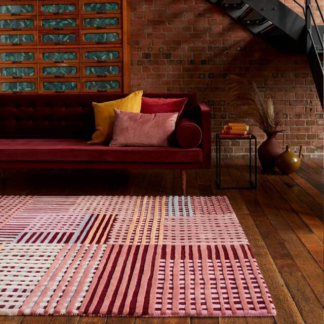 Aspect 120x170cm Red Multi Rug - image 1