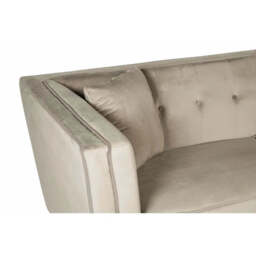 Ferris Mink Velvet 3 Seat Sofa - thumbnail 3