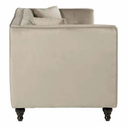 Ferris Mink Velvet 3 Seat Sofa - thumbnail 5