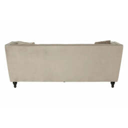 Ferris Mink Velvet 3 Seat Sofa - thumbnail 6