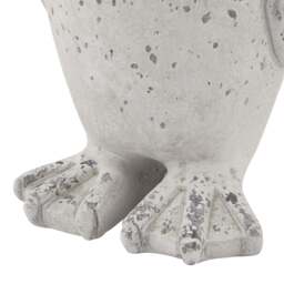 Medium Grey Stone Effect Penguin Statue - thumbnail 3