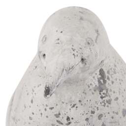 Medium Grey Stone Effect Penguin Statue - thumbnail 2