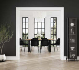 CARLO BLACK / BLACK DINING CHAIR (Set of 2) - thumbnail 2