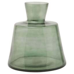Smoked Sage Glass Large Ellipse Vase - thumbnail 1