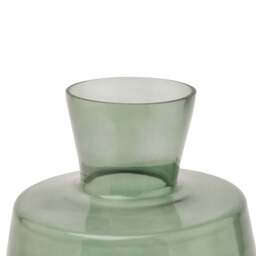 Smoked Sage Glass Large Ellipse Vase - thumbnail 2
