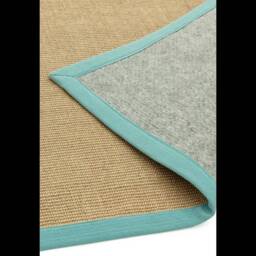 Sisal 200x300cm Linen/Aqua Rug - thumbnail 4