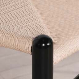 Wishbone Black Painted Wooden Dining Chair - thumbnail 2