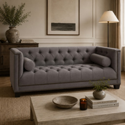 Surina 2 Seat Grey Fabric Sofa