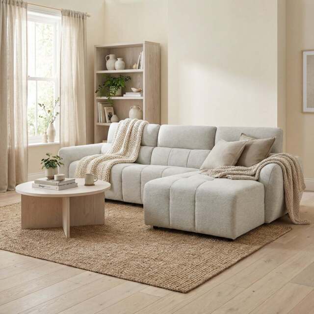 Turin Electric Recliner Sofa Silver Right Hand Corner - image 1