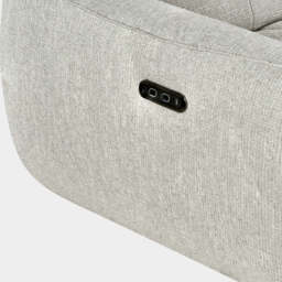 Turin Electric Recliner Sofa Silver Right Hand Corner - thumbnail 5