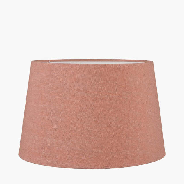 Milos 35cm Apricot Linen Tapered Lampshade - image 1