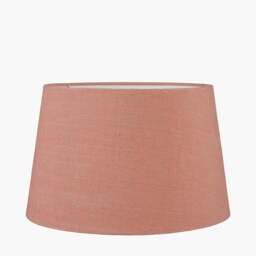 Milos 35cm Apricot Linen Tapered Lampshade - thumbnail 1