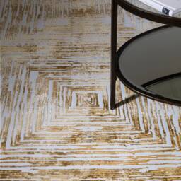 Kuza 160x230cm Portrait Gold Rug - thumbnail 3