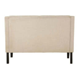 Doucet High Back Natural Linen Bench - thumbnail 4
