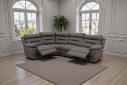 Lucca Inc Lay-Z-Boy Style Fabric Power Recliner Corner Sofa - thumbnail 3