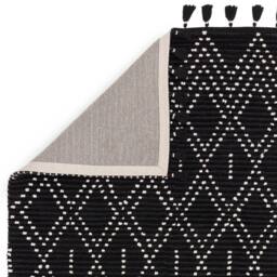 Nepal 200x290cm Black/Cream Diamond Rug Rug - thumbnail 5