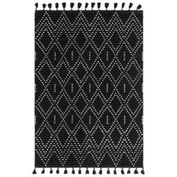 Nepal 200x290cm Black/Cream Diamond Rug Rug - thumbnail 2