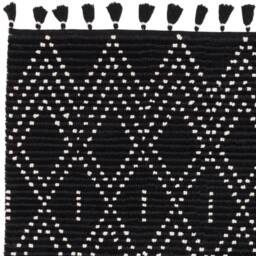 Nepal 200x290cm Black/Cream Diamond Rug Rug - thumbnail 4
