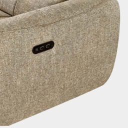 Turin Electric Recliner Sofa Mocha Right Hand Corner - thumbnail 4