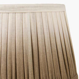 Scallop 35cm Taupe Ombre Soft Pleated Tapered Lampshade - thumbnail 4