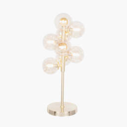 Vecchio Lustre Glass Orb and Gold Metal Table Lamp - thumbnail 3