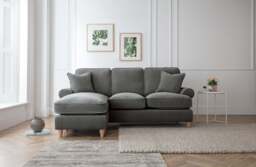 Left Hand Chaise Sofa Manhattan Charcoal The Great Sofa Company - Victoria - Bromfield - Lola - Alfie - Mari - Longfellow - Duresta Style - thumbnail 5