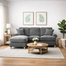 Left Hand Chaise Sofa Manhattan Charcoal The Great Sofa Company - Victoria - Bromfield - Lola - Alfie - Mari - Longfellow - Duresta Style - thumbnail 1