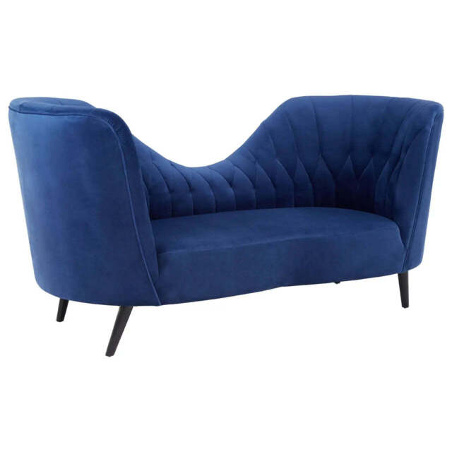 Malena Midnight Velvet Chaise - image 1