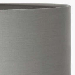 Harry 40cm Steel Grey Cotton Mix Cylinder Lampshade - thumbnail 3