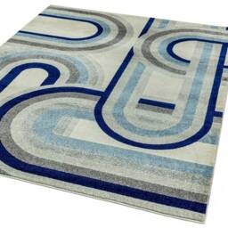 Nova 120x170cm Retro Blue Rug NV30 Rug - thumbnail 3