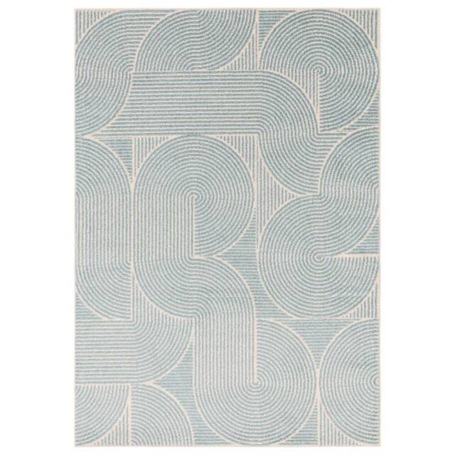 Muse 160x230cm Blue Swirl Rug MU02 Rug - image 1