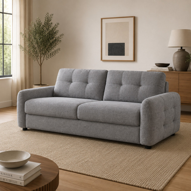 Athens Sofabed Grey 3 Seater - image 1