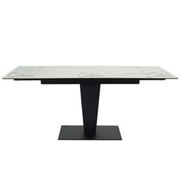Valentina Extending Dining Table White Ceramic - thumbnail 3