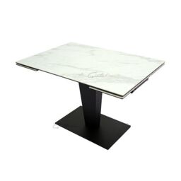 Valentina Extending Dining Table White Ceramic - thumbnail 5