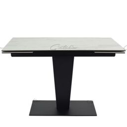 Valentina Extending Dining Table White Ceramic - thumbnail 6