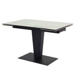 Valentina Extending Dining Table White Ceramic - thumbnail 4
