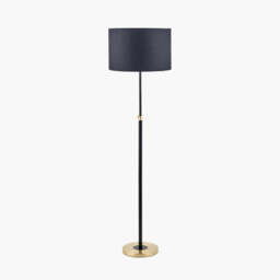 Bryce Black and Gold Metal Rise and Fall Floor Lamp - thumbnail 2