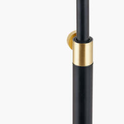 Bryce Black and Gold Metal Rise and Fall Floor Lamp - thumbnail 3