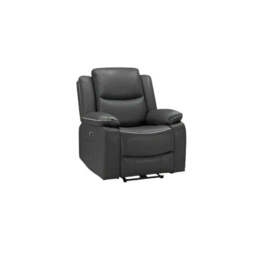 Harald Electric Recliner Sofa Black Armchair