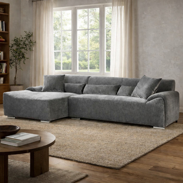 Modena Sofa Charcoal Left Hand Corner - image 1