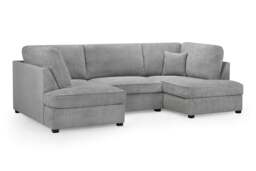 Carnaby Sofa Grey Boucle U Shape Corner Morgan - Malvern - Somerford - Calix - Euphoria - Plush Style - thumbnail 5