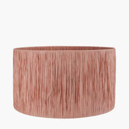 Tilia 45cm Apricot Raffia Cylinder Lampshade - thumbnail 1