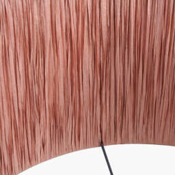 Tilia 45cm Apricot Raffia Cylinder Lampshade - thumbnail 4