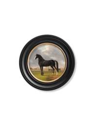 c.1840 Horses - Round Frame - thumbnail 6