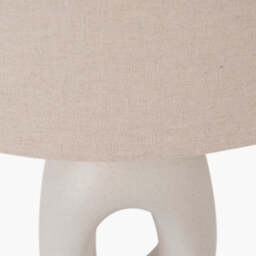 Laila Natural Organic Tall Ceramic Table Lamp - thumbnail 4
